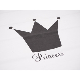 PRINCESS (graphit) "L" / B-00 weiß - Paneel Single Jersey TE210