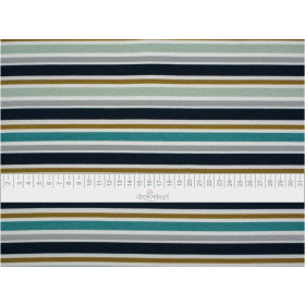 KOALA Streifen - bio single jerset mit Elastan TE210 Sommersweat