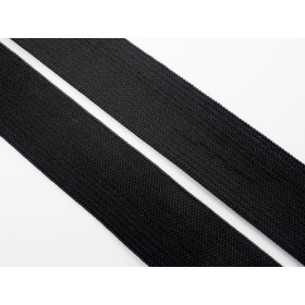 Gummiband glatt Breite - 25mm SCHWARZ