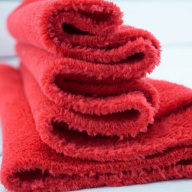 ROT - Stoff für Bademäntel und Decken LUNA M260