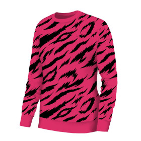 BASIC DAMEN SWEATSHIRT (HANA) - ZEBRA / B-25 FUCHSIEN - Nähset