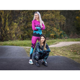 DAMEN THERMO LEGGINGS (GRETA) - alcohol ink wz.13 - Nähset