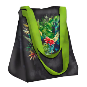 XL Tasche mit Utensilientasche 2 in 1 - TROPICAL BOUQUET M. 1 - Nähset