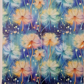 PASTEL FLOWERS WZ.10 - dickes geprägtes Kunstleder