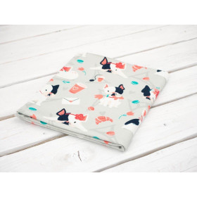 J'adore Paris / pfirsich - bio single jerset mit Elastan TE210 Sommersweat