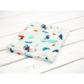 J'adore Paris / aqua - bio single jerset mit Elastan TE210 Sommersweat