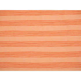 NOTENLINIEN (Vogelgesang) / hell pfirsich - Viskose-Jersey WE210