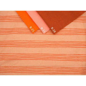 NOTENLINIEN (Vogelgesang) / hell pfirsich - Viskose-Jersey WE210