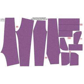 KINDER-JOGGINGHOSE (LYON) - ACID WASH / VIOLETT - Sommersweat