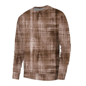 BASIC HERREN SWEATSHIRT (OREGON) - ACID WASH MS. 2 (braun) - Nähset