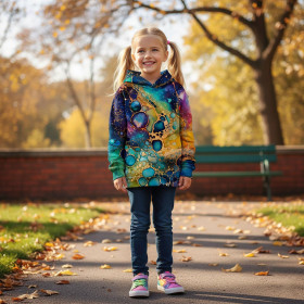 alcohol ink wz.12 - leichte Maschenware angeraut