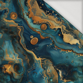 alcohol ink wz.16 TEAL - Viskose Jersey