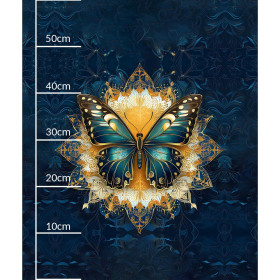 ANIMALS MANDALA wz.13 - panel (60cm x 50cm) Wintersweat angeraut mit Elastan ITY