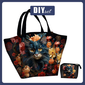 XL Tasche mit Utensilientasche 2 in 1 - ANIMALS MANDALA wz.7 - Nähset