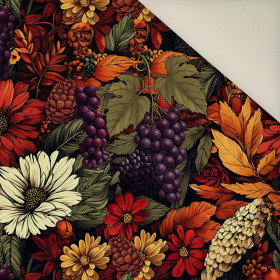 AUTUMN FLOWERS wz.21- Polster- Velours