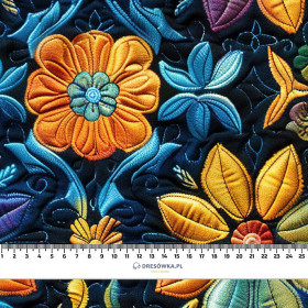 Batik Quilt wz.8 - Hydrophober angerauter Wintersweat
