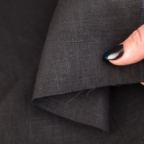 Ramie mit Baumwolle - BLACK