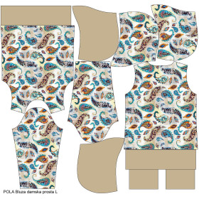 CLASSIC DAMEN HOODIE (POLA) - BOHO PAISLEY - Sommersweat