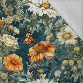 Butterfly & Flowers wz.1 - Baumwoll Musselin