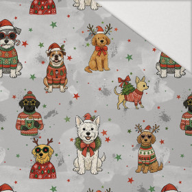 CHRISTMAS DOGS M. 1 - Hydrophober angerauter Wintersweat