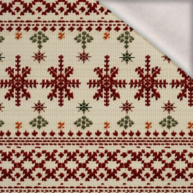 CHRISTMAS SWEATER wz.5 - Wintersweat angeraut mit Elastan ITY