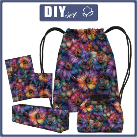 SCHÜLERPAKET - COLORFUL FLOWERS m. 1 - Nähset