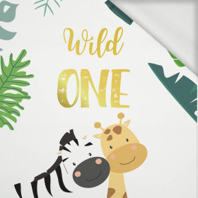 ZEBRA UND GIRAFFE (WILD & FREE) - Paneel Sommersweat 