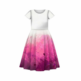 KINDER KLEID "MIA" - KLECKSE (fuchsie) - Nähset