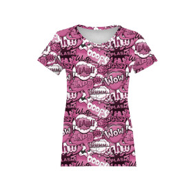 DAMEN T-SHIRT -  COMICS (rosa) - Single Jersey 