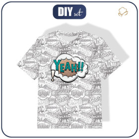 KINDER T-SHIRT- COMICS / yeah (bunt) - Single Jersey