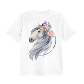 2-PACK - KINDER T-SHIRT - PFERD m. 2 - Nähset