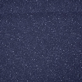 STERNENKONSTELLATION ( GALAXIE ) / dunkelblau - Wasserabweisende Webware