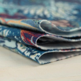 BLAUE BLÄTTER (VINTAGE) - Single Jersey  Sommersweat