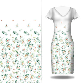 ROSEN UND BLÄTTER MS. 2 - Kleid-Panel Leinen 100%