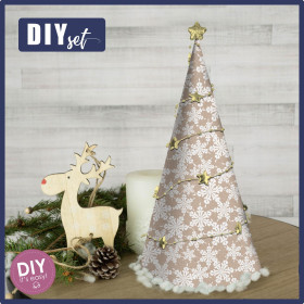 WEIHNACHTSBAUM - PAPIER SCHNEEFLOCKEN (WEIßE WEIHNACHTEN) - DIY IT'S EASY