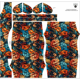 KLEID "CARMEN" - VINTAGE CHINESE FLOWERS m. 1 - Nähset 