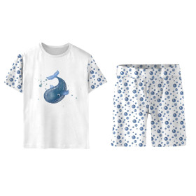 KINDERPYJAMA "ADA" - WALE / bläschen - Nähset 