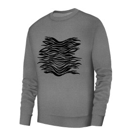 BASIC HERREN SWEATSHIRT (OREGON) - ZEBRA m. 6 / ÖKO MELANGE - Nähset