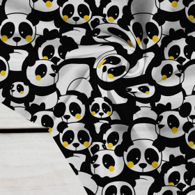 100CM PANDAS / gelb  - Krepp