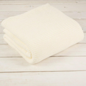 DECKE / vanille L - gestricktes Paneel