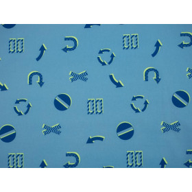 ZEICHEN / gedämpftes blau - Softshell