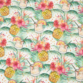 ANANAS DRINK - bio single jerset mit Elastan Sommersweat