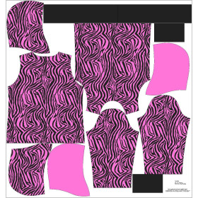 CLASSIC DAMEN HOODIE (POLA) - NEON ZEBRA M. 1 - Nähset XL