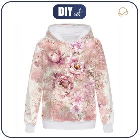 CLASSIC DAMEN HOODIE (POLA) - WATERCOLORS FLOWERS MS. 6 - Sommersweat