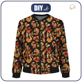 DAMEN BOMBERJACKE (KAMA) - EBERESCHE UND EICHELN (BUNTER HERBST) - Nähset