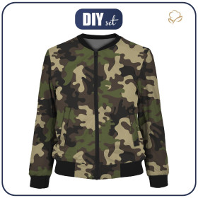 DAMEN BOMBERJACKE (KAMA) - CAMOUFLAGE OLIVE - Nähset