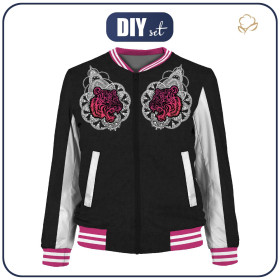 DAMEN BOMBERJACKE (KAMA) - ROSA TIGER - Nähset