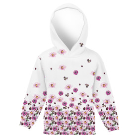 KINDER HOODIE (ALEX) - BLUMEN UND KLEEBLÄTTER (AUF DER WIESE) - Nähset