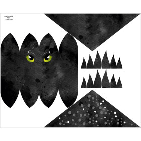 KINDER MÜTZE UND SCHAL (DINO) - BLACK DRAGON 55-58