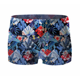 Jungen Badehose - TROPISCHES KARO - Nähset